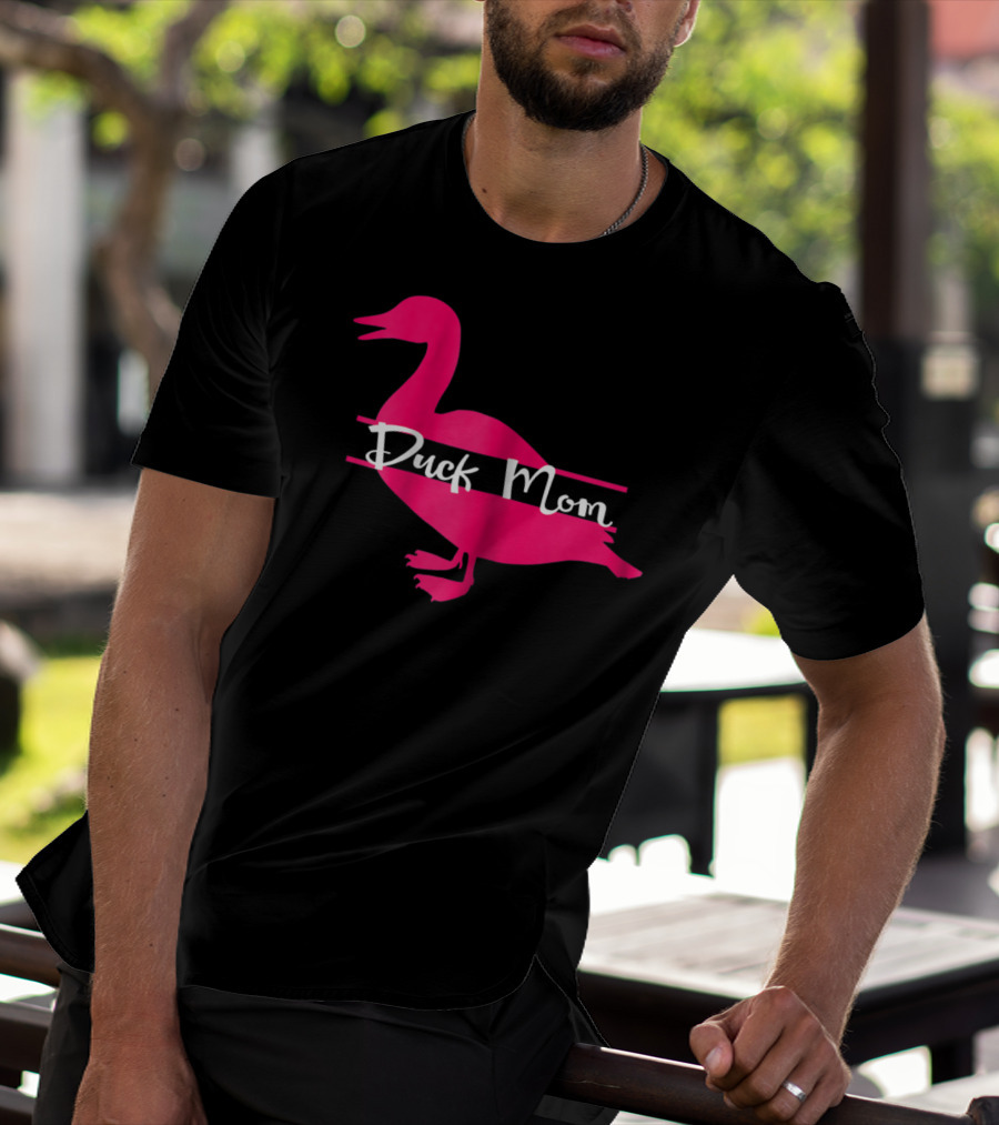 Duck Mom Rouen Pekin Duck Pink T-Shirt