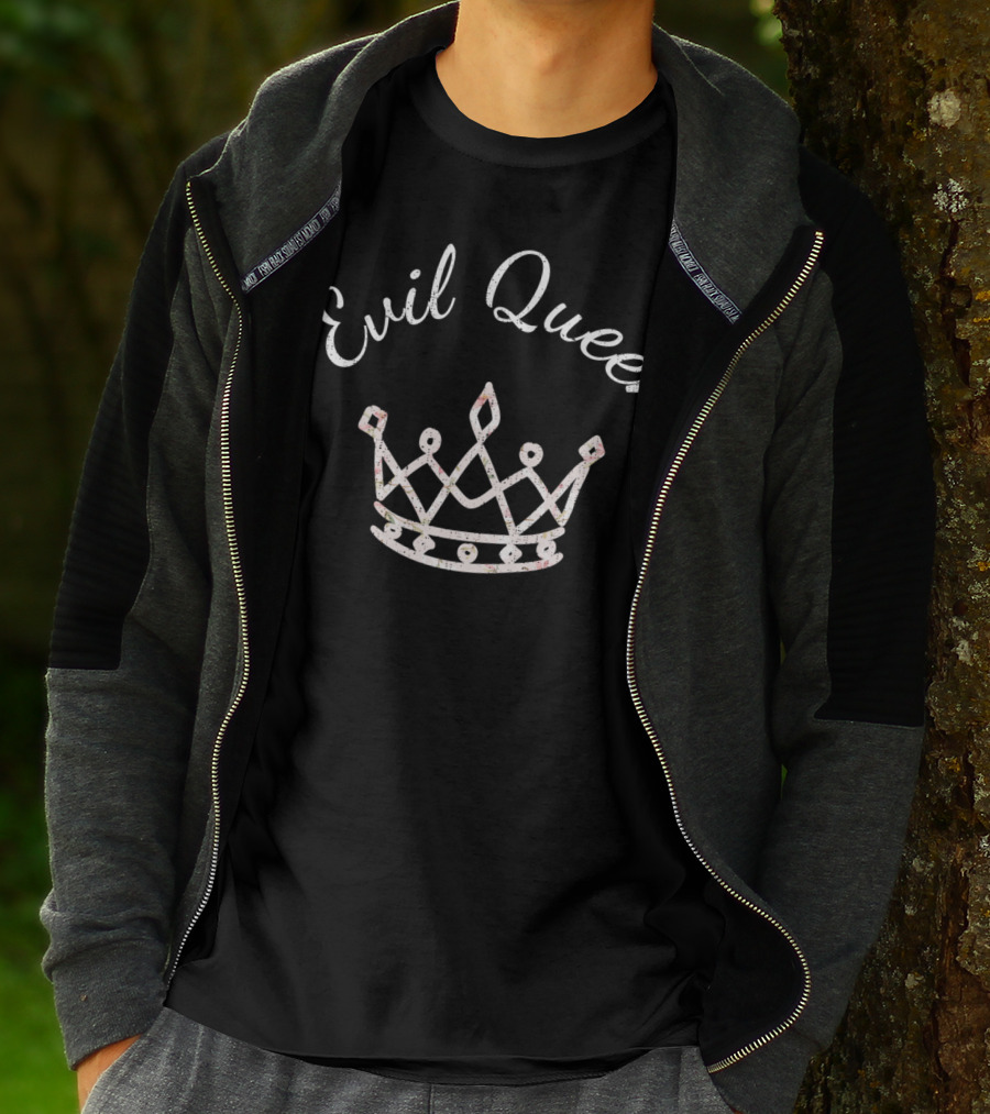 Evil Queen Princess Wife Mom Daughter Crown T-Shirt