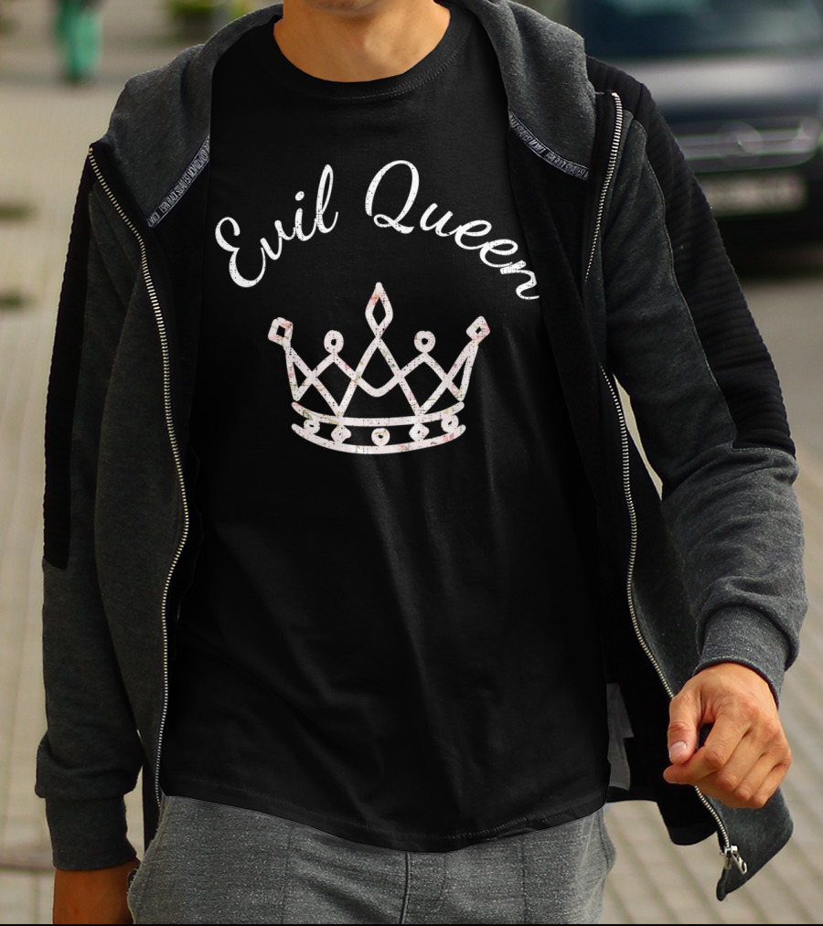 Evil Queen Princess Wife Mom Daughter Crown T-Shirt