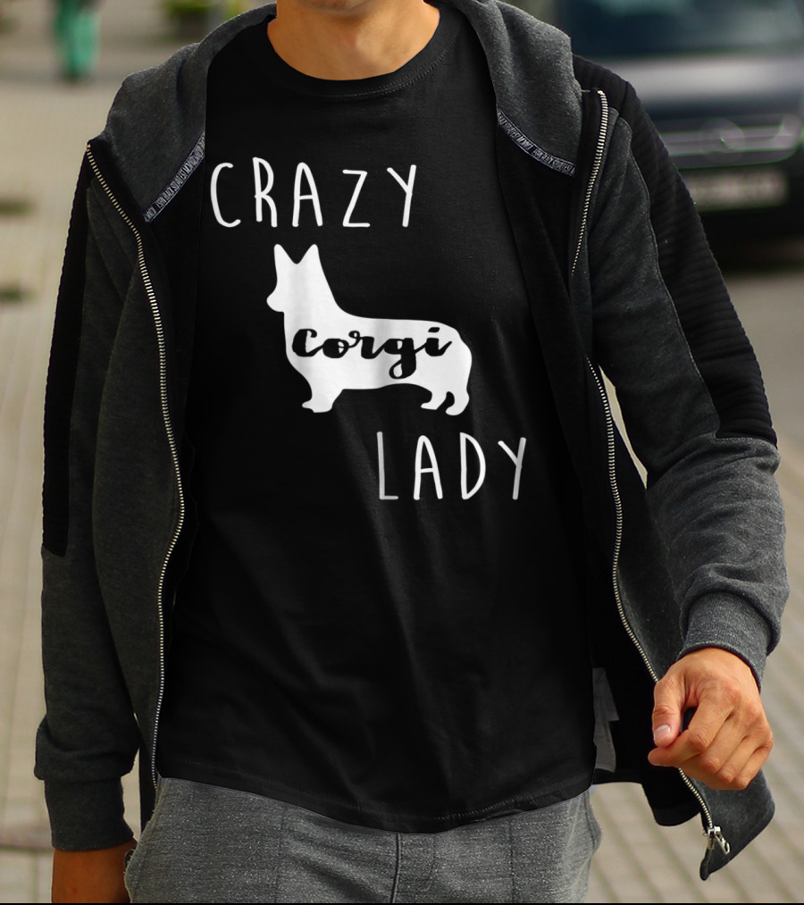 Crazy Corgi Lady T-Shirt