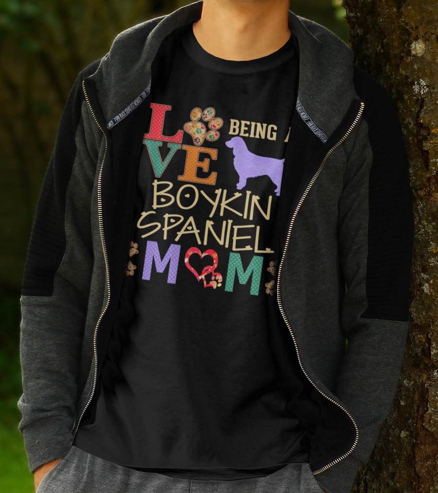 Love Being A Boykin Spaniel Mom T-Shirt