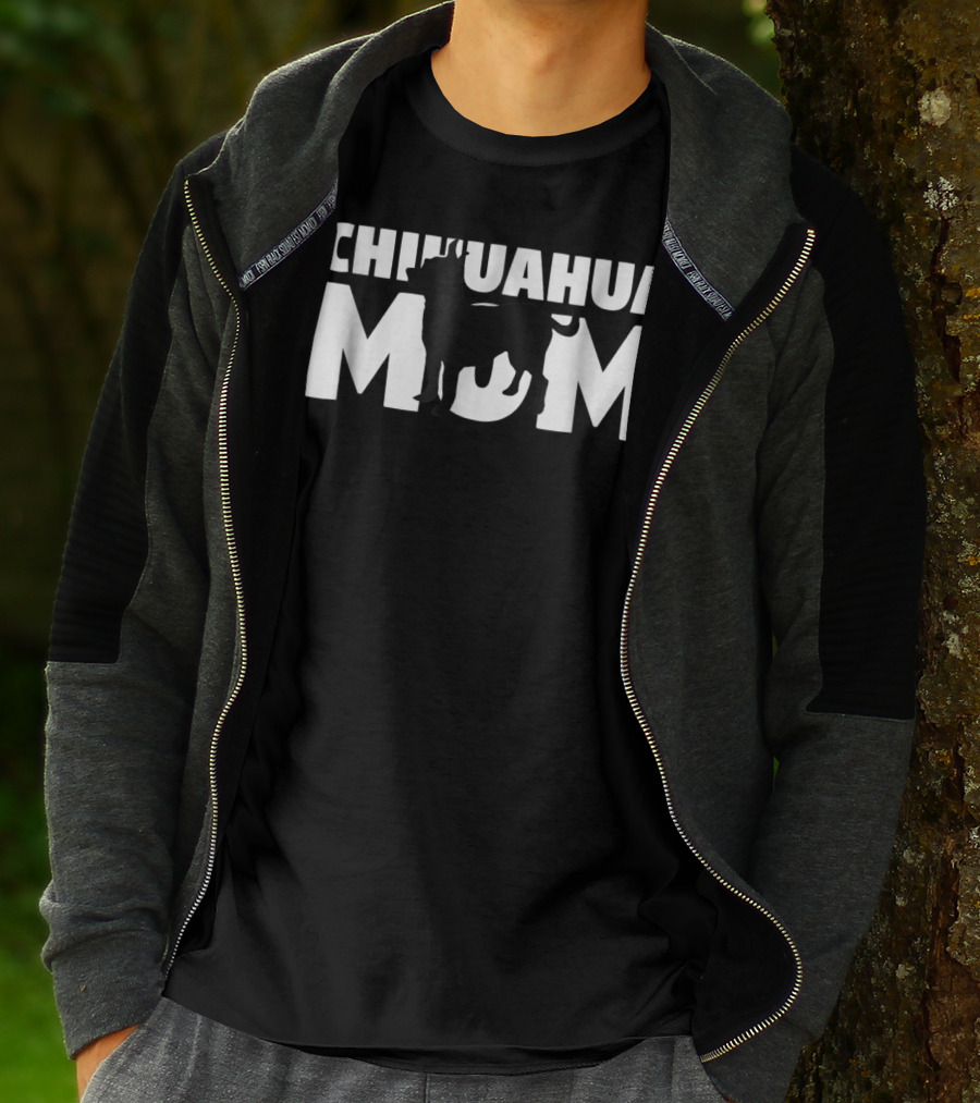 Chihuahua Mom Silhouette Dog Lover Mother's Day Gift T-Shirt