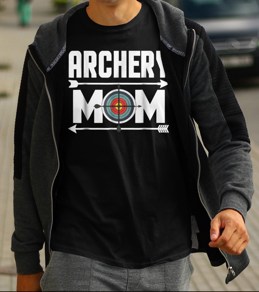 Archery Mom Target Board Arrow Humor T-Shirt