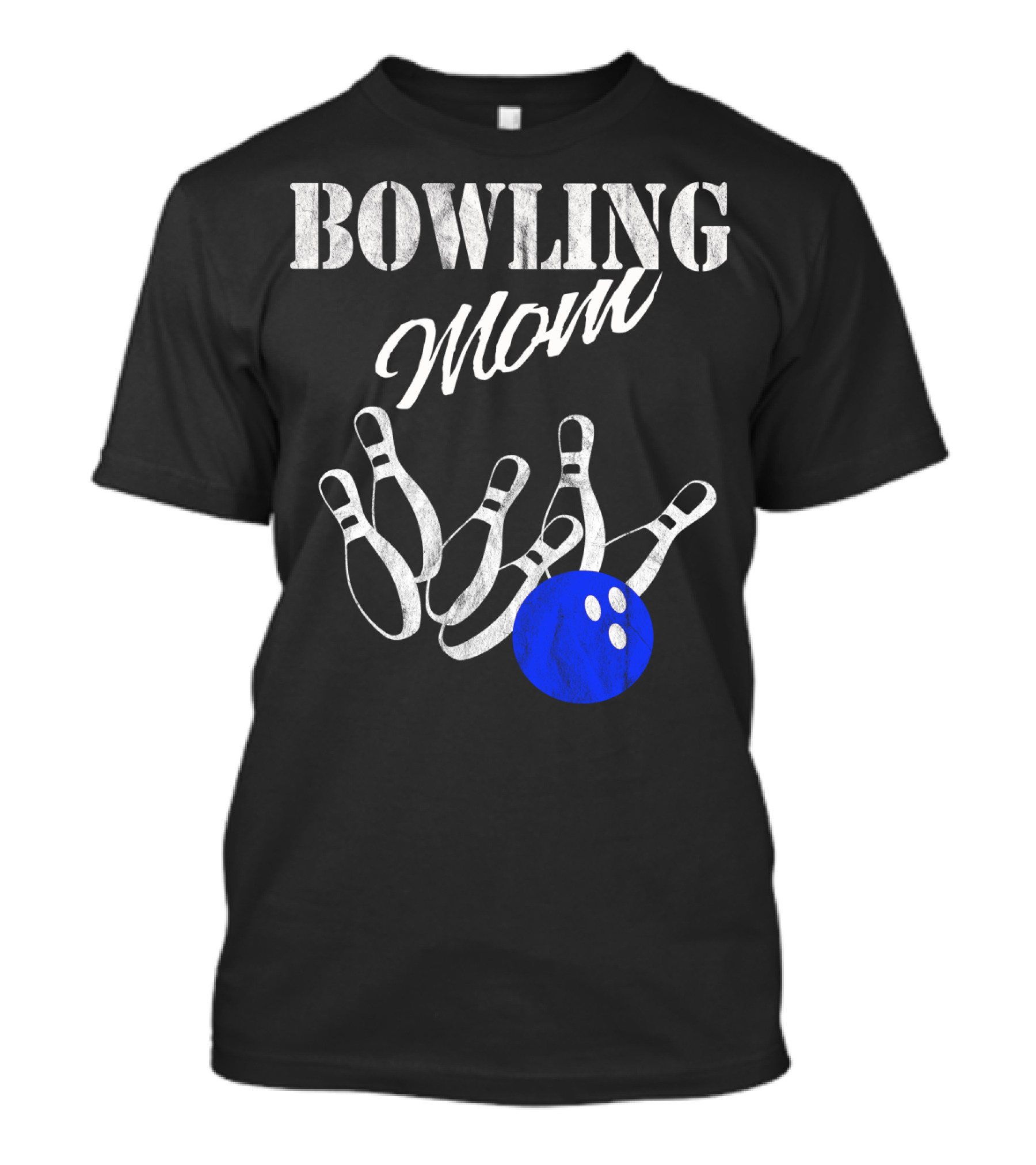 Bowling Mom Funny Player Mother Fan Pins And Ball T-Shirt
