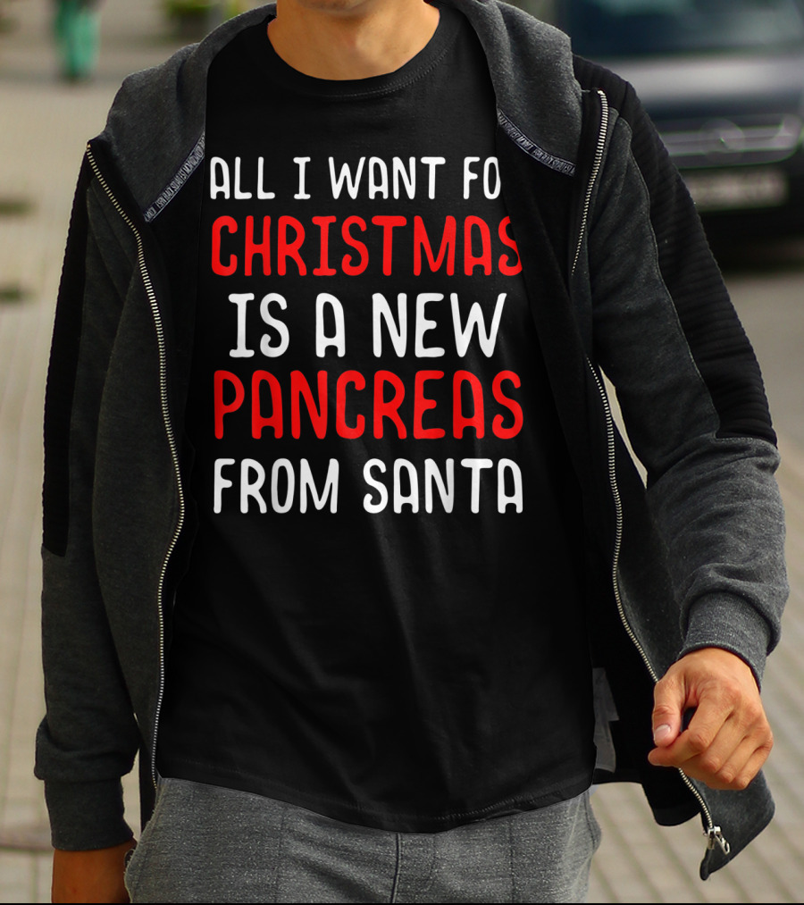 All I Want For Christmas Is A New Pancreas From Santa T-Shirt