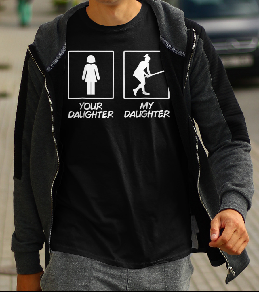 Your Daughter My Daughter Funny Field Hockey Girl Sticks6 T-Shirt