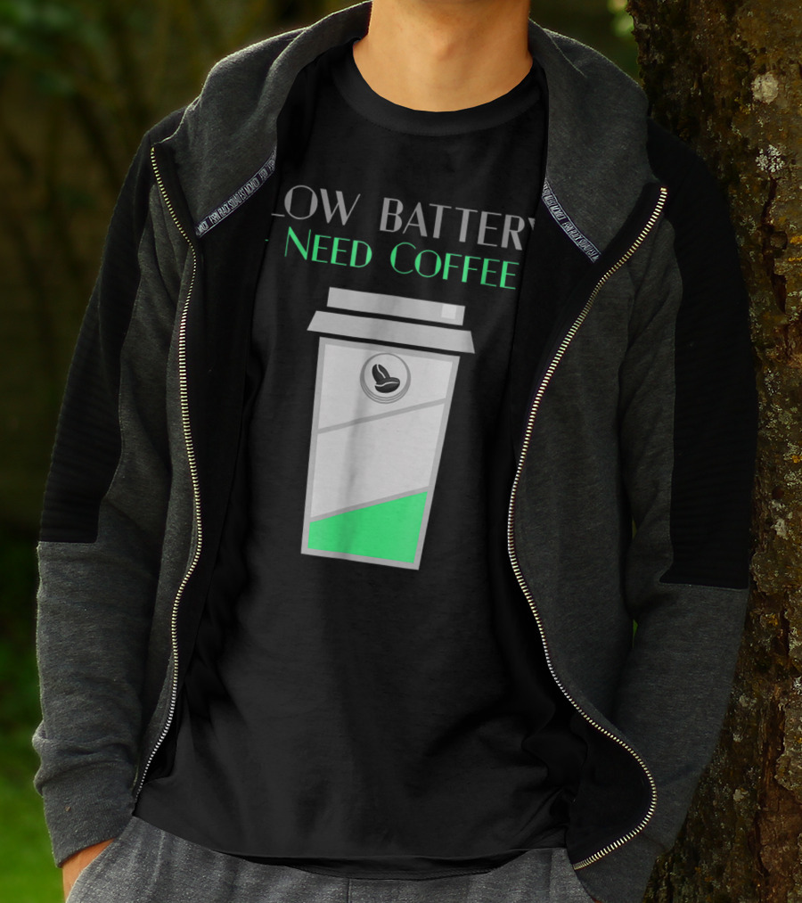 Low Battery Need Coffee Women Mom5 Coffee Cup T-Shirt