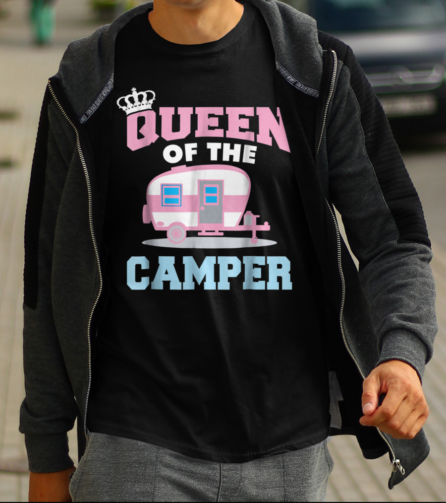 Queen Of The Camper Funny RV Camping 8 T-Shirt