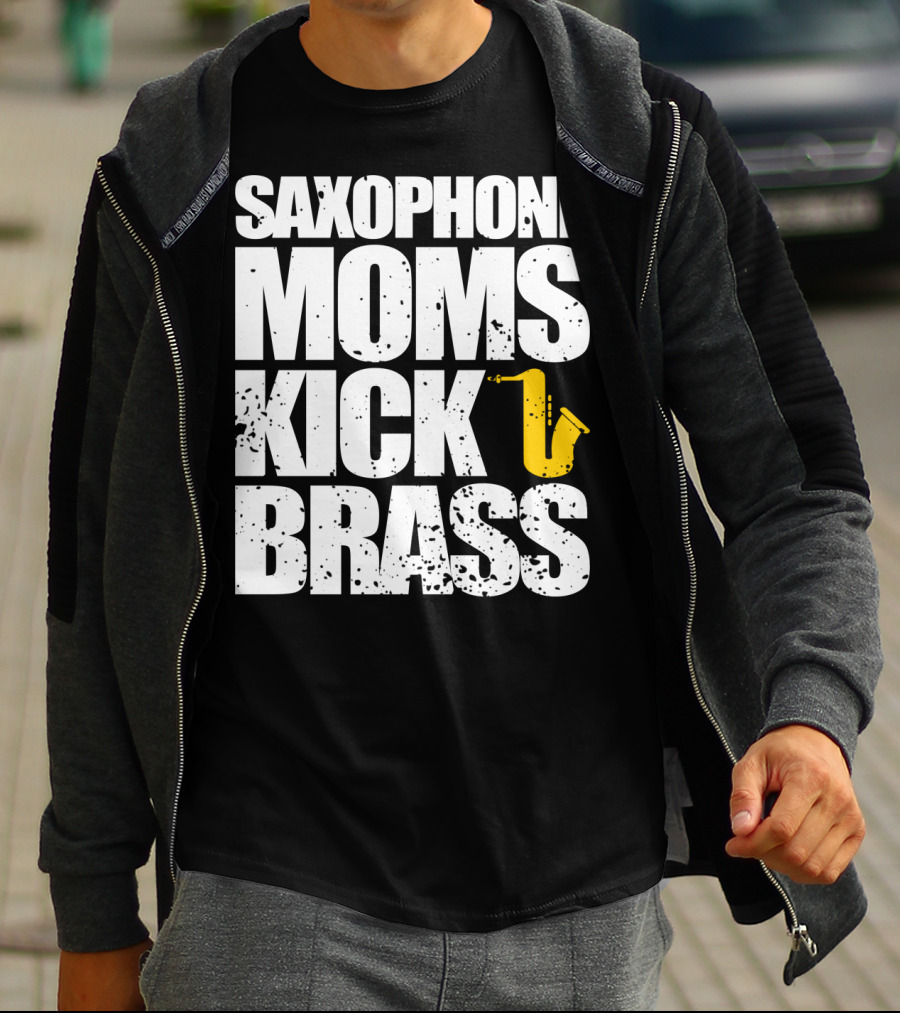 Saxophone Moms Kick Brass T-Shirt