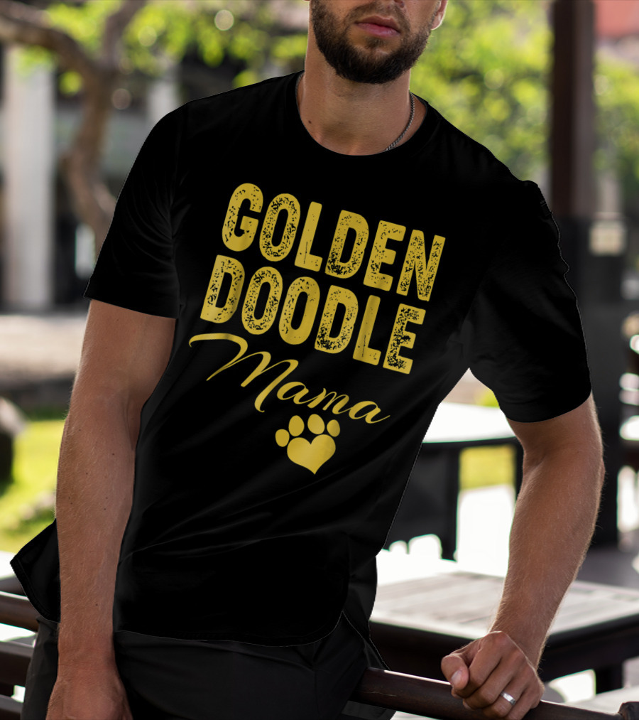 Goldendoodle Mama Paw Print Fun Idea8 T-Shirt
