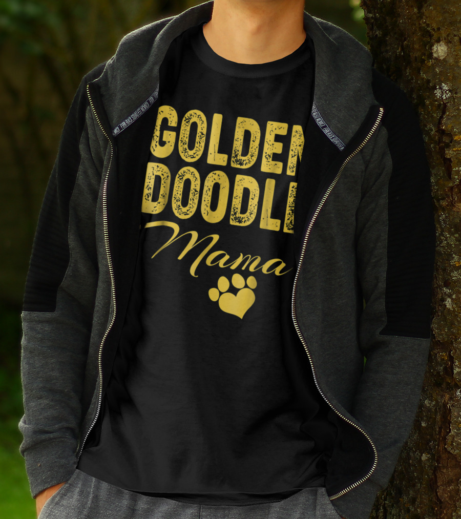 Goldendoodle Mama Paw Print Fun Idea8 T-Shirt
