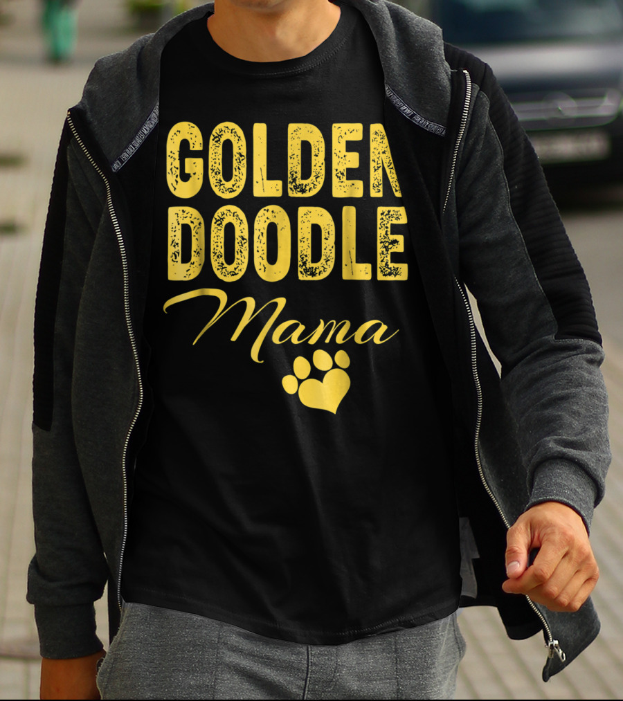 Goldendoodle Mama Paw Print Fun Idea8 T-Shirt