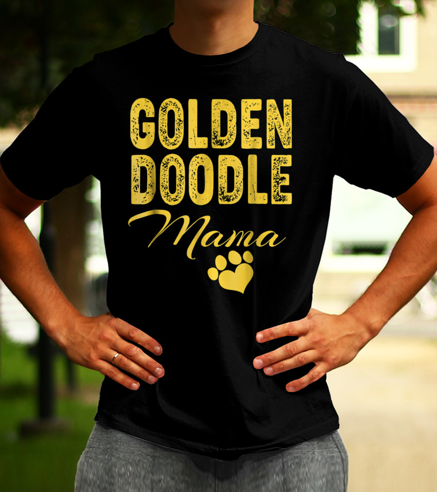Goldendoodle Mama Paw Print Fun Idea8 T-Shirt