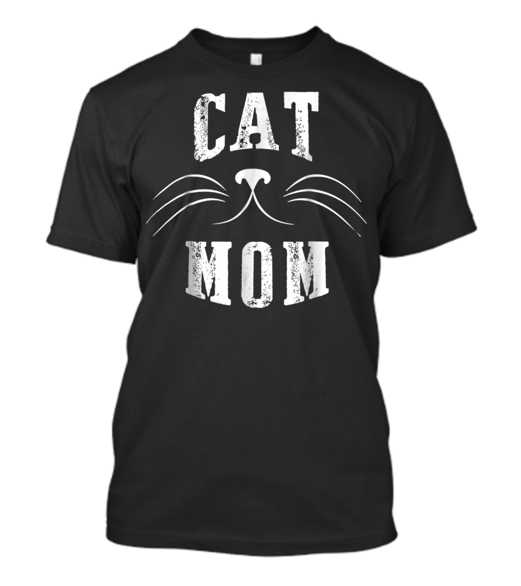 SpiritForged Apparel Cat Mom Whiskers T-Shirt
