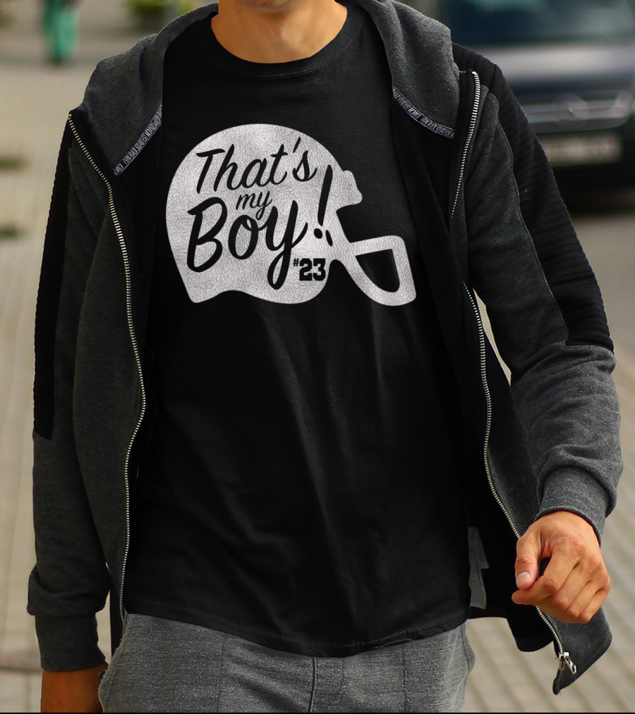 That's My Boy 23 Football Helmet T-Shirt