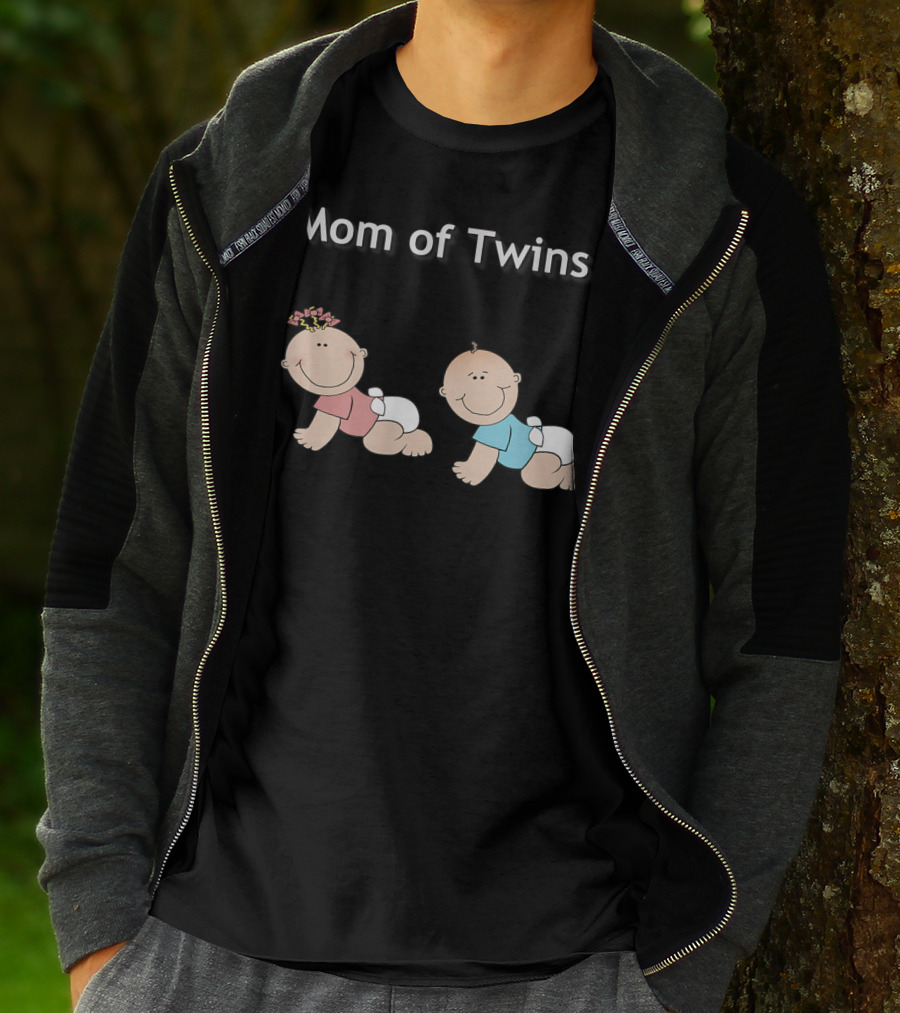 Mom Of Twins One Girl One Boy T-Shirt