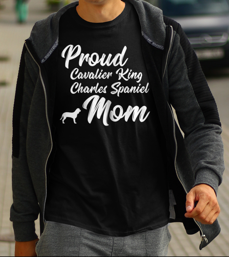 Proud Cavalier King Charles Spaniel Mom T-Shirt
