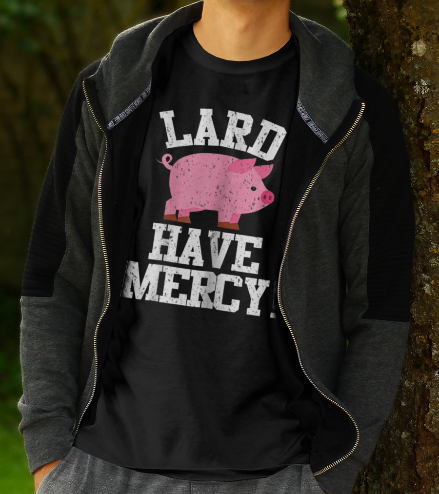 Bacon Lover Pig Farmer Cute BBQ Mom Lard Have Mercy T-Shirt
