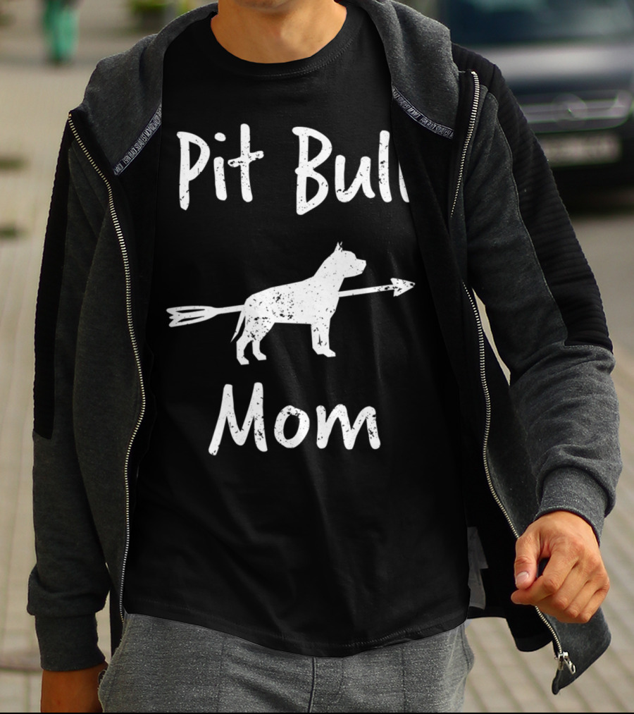 Pit Bull Mom Advocate With Arrow T-Shirt