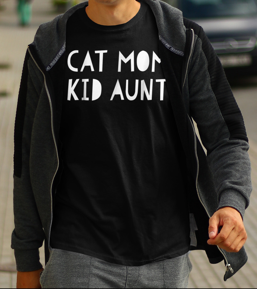 Cat Mom Kid Aunt T-Shirt