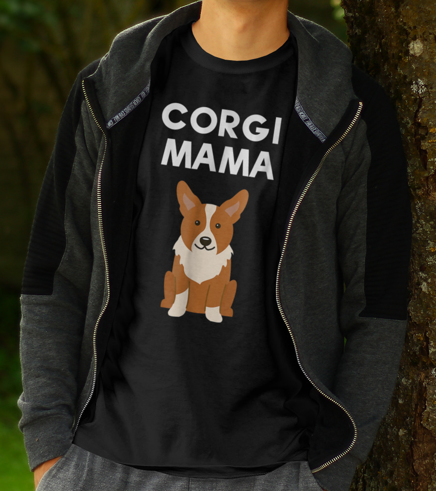 Corgi Mama Corgi Lover Cute Corgi Mom T-Shirt