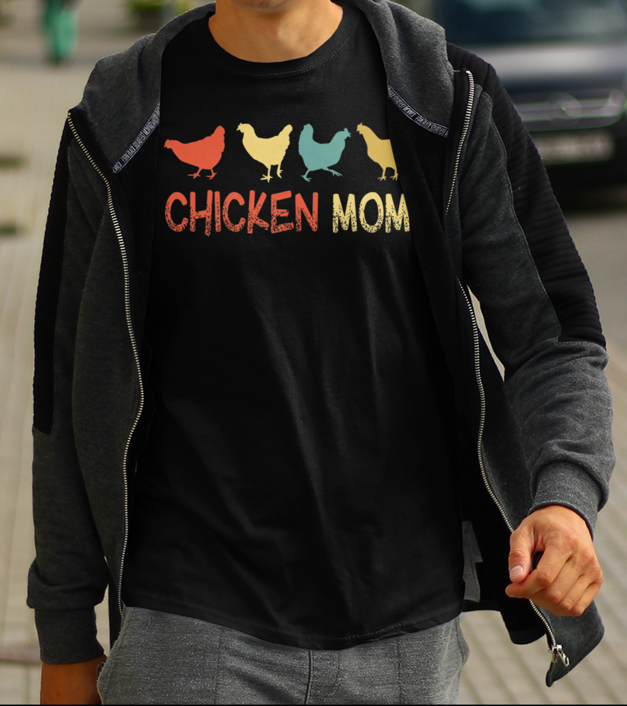 Chicken Mom Funny Crazy Chicken Lady T-Shirt