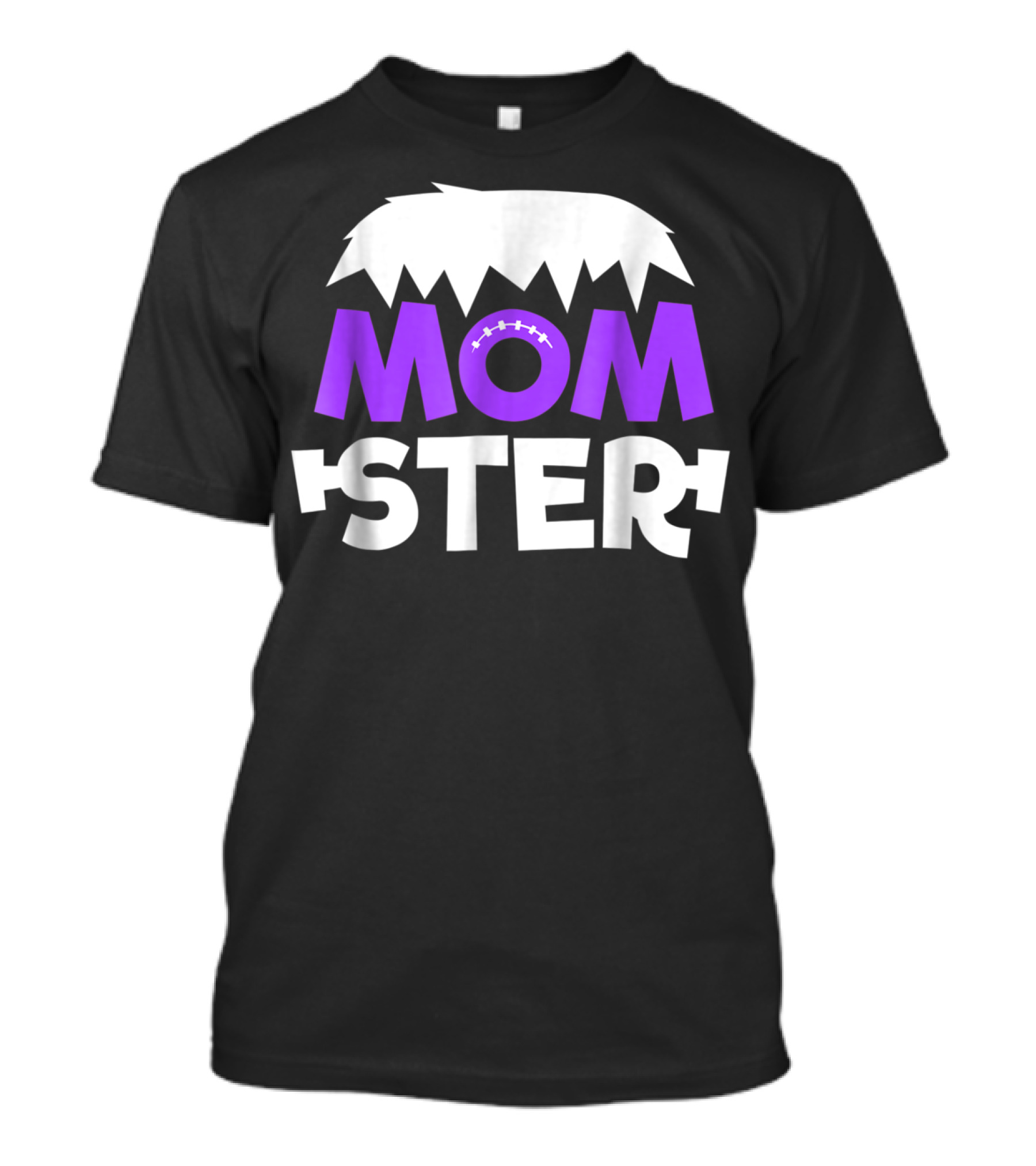 Momster Momster Funny Mom Frankenstein Hair And Stitches T-Shirt
