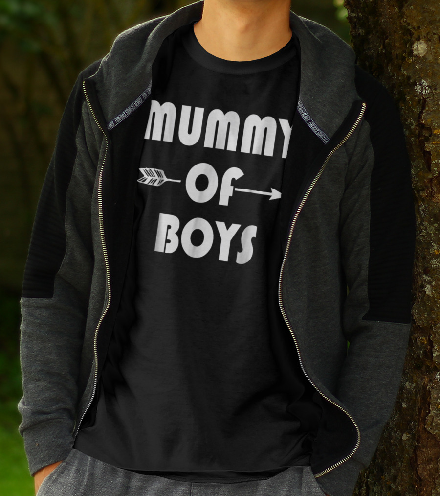 Mummy Of Boys Arrow Motif T-Shirt