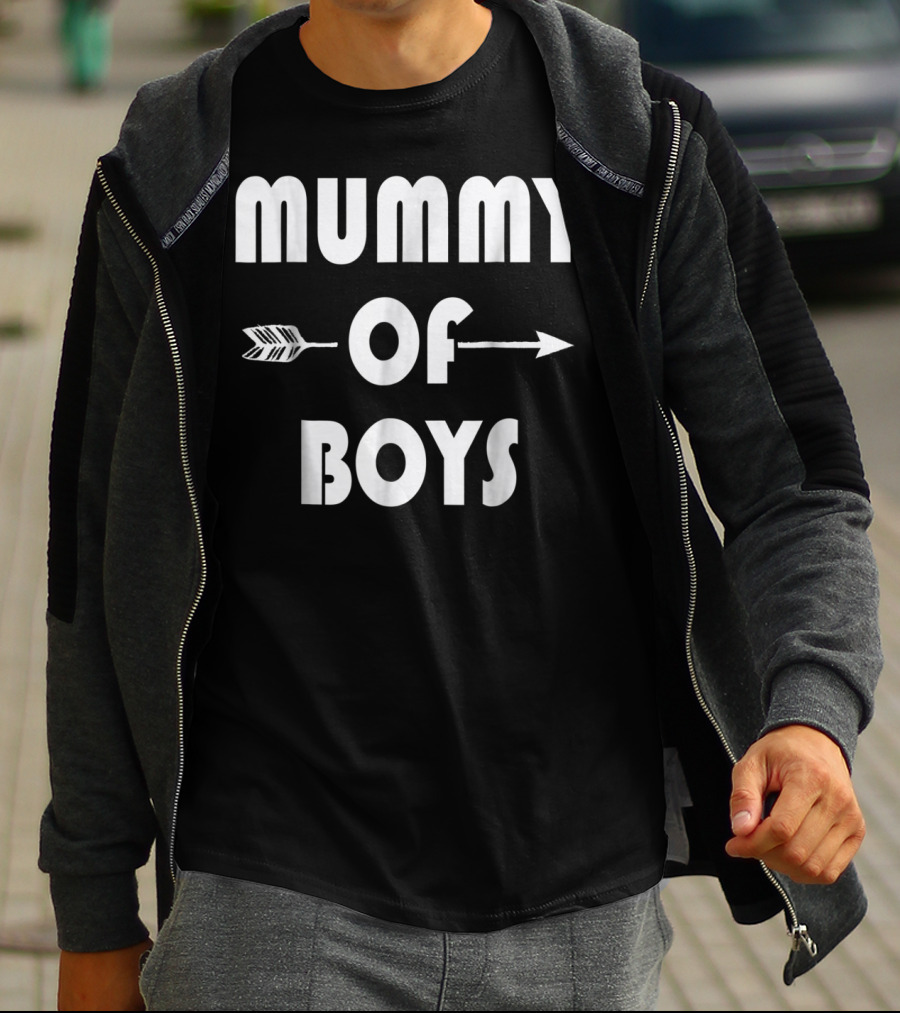 Mummy Of Boys Arrow Motif T-Shirt