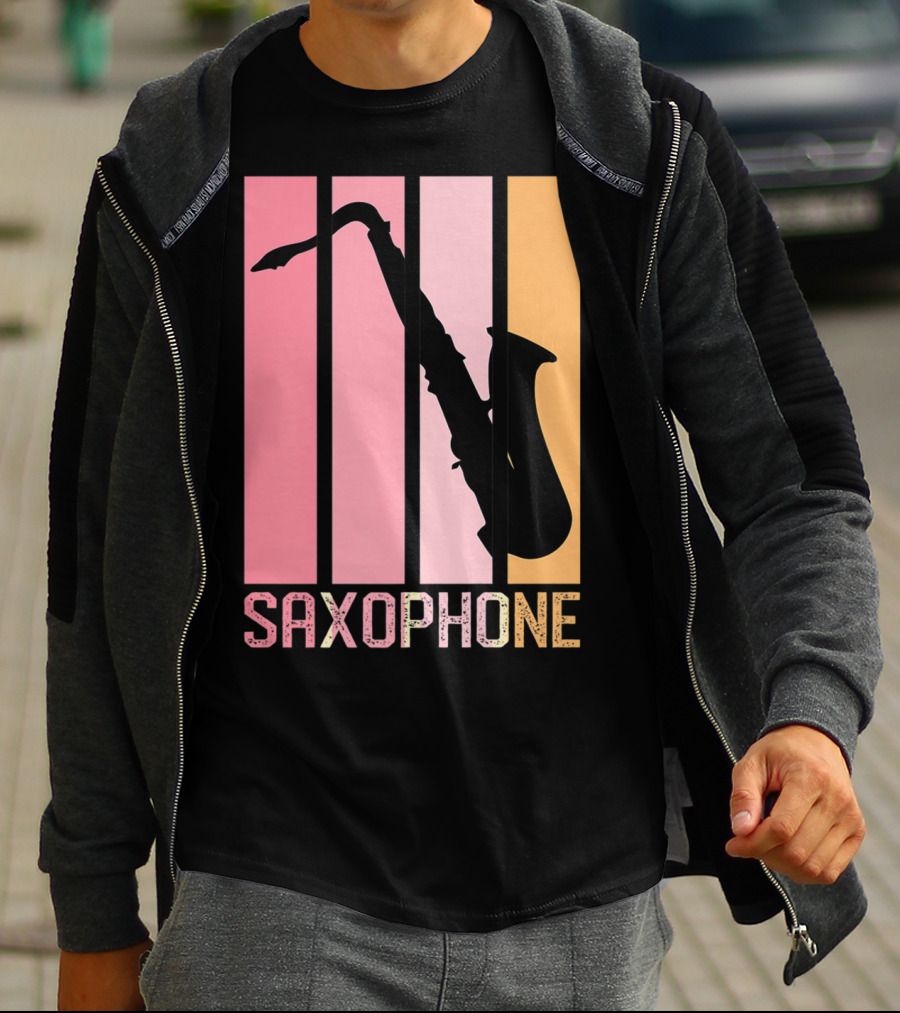 Saxophone Band Mom Marching Band School Music T-Shirt