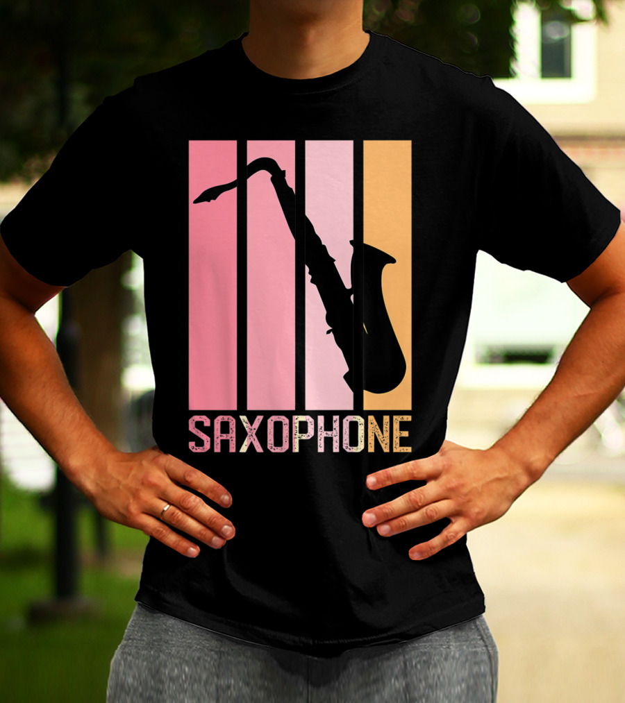 Saxophone Band Mom Marching Band School Music T-Shirt