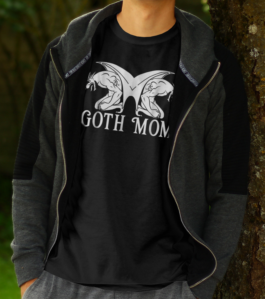 Goth Mom Gargoyle Embrace T-Shirt
