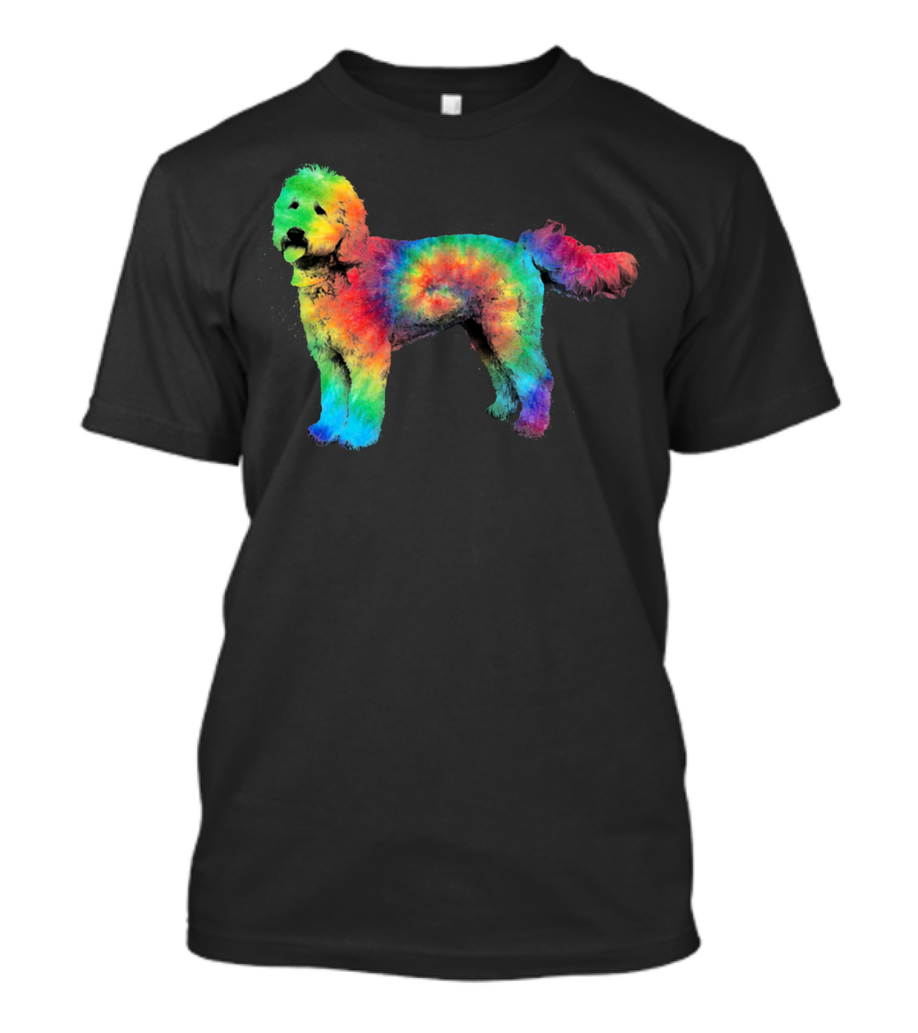 Doodle Tie Dye Rainbow Golden Labradoodle T-Shirt
