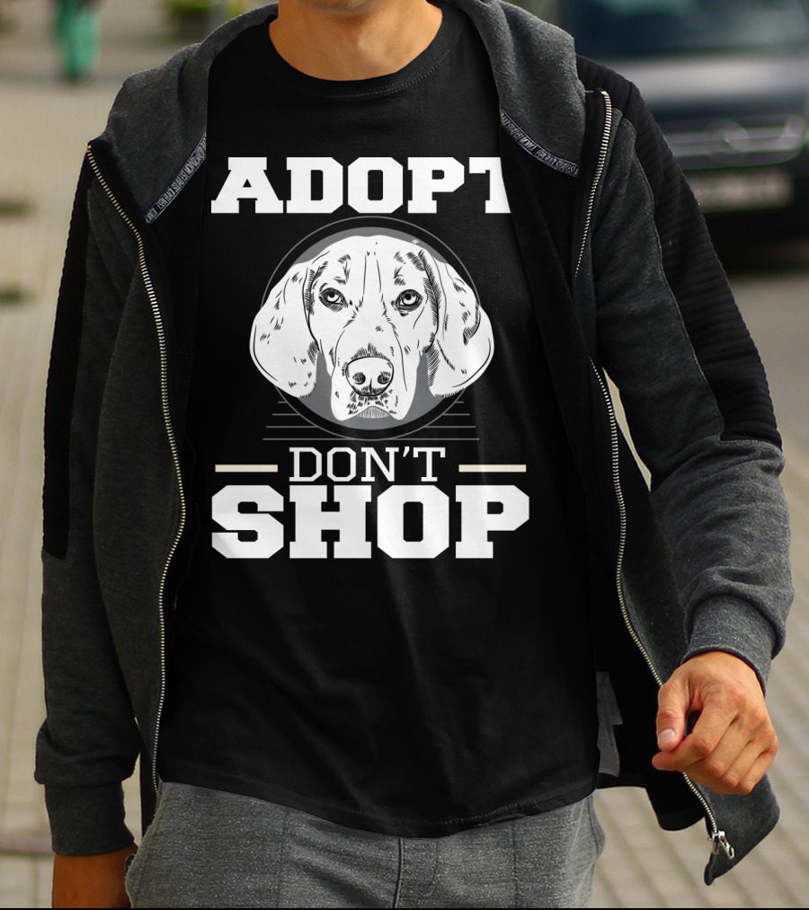 ADOPT DON'T SHOP Dog Rescue T-Shirt