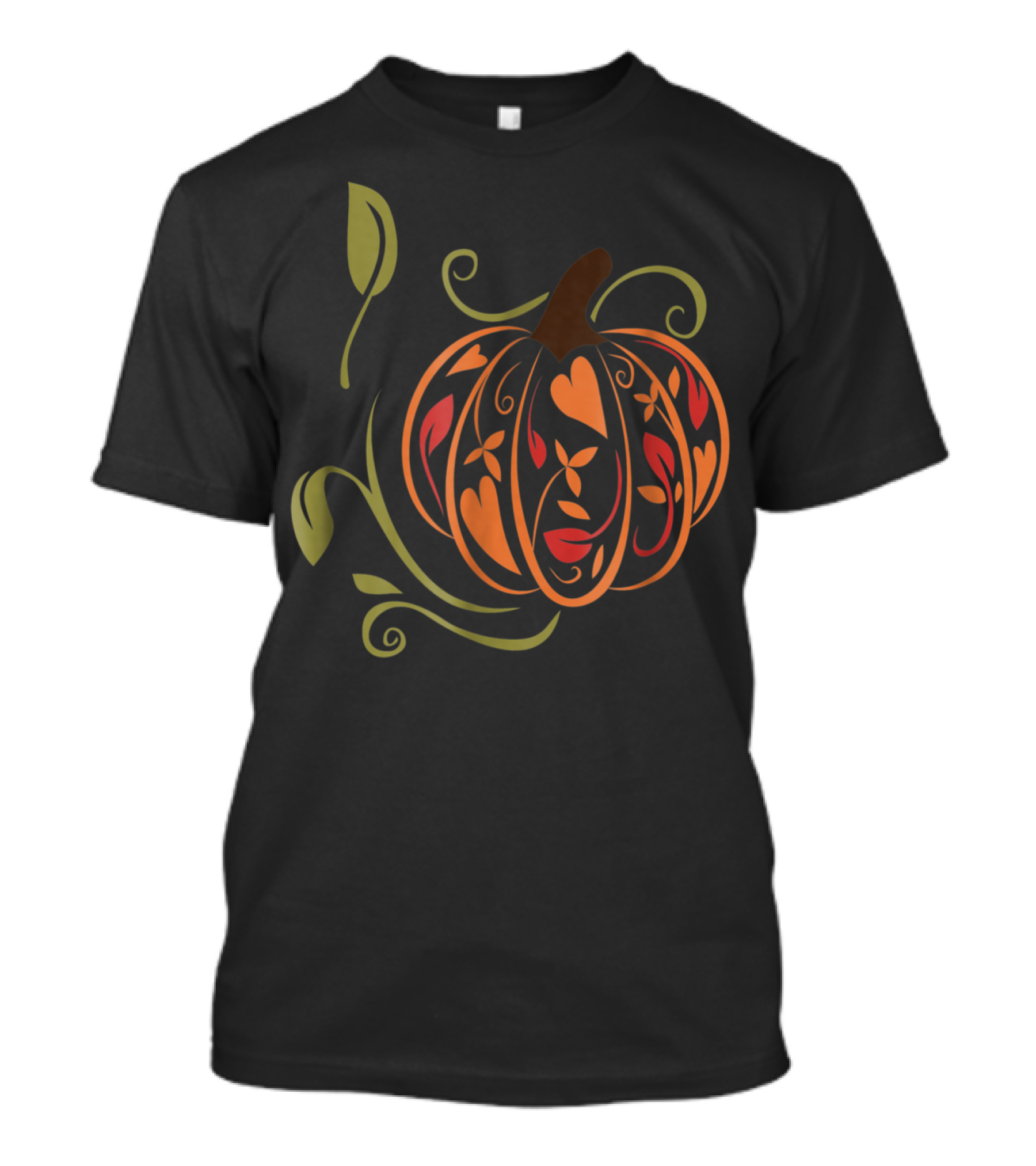 Autumn Pumpkin Fancy Elegant Teacher Mom Wife65 Fall T-Shirt