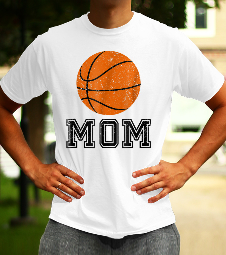 Basketball Mom Minimalist Ball MOM Mas88 T-Shirt