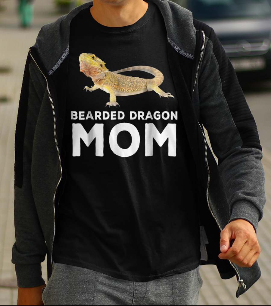 Bearded Dragon Mom Mother Pogona Reptile Enthusiast T-Shirt