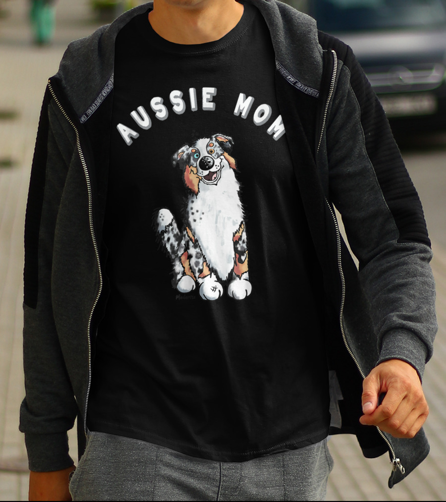 Aussie Mom I Australian Shepherd Dog T-Shirt