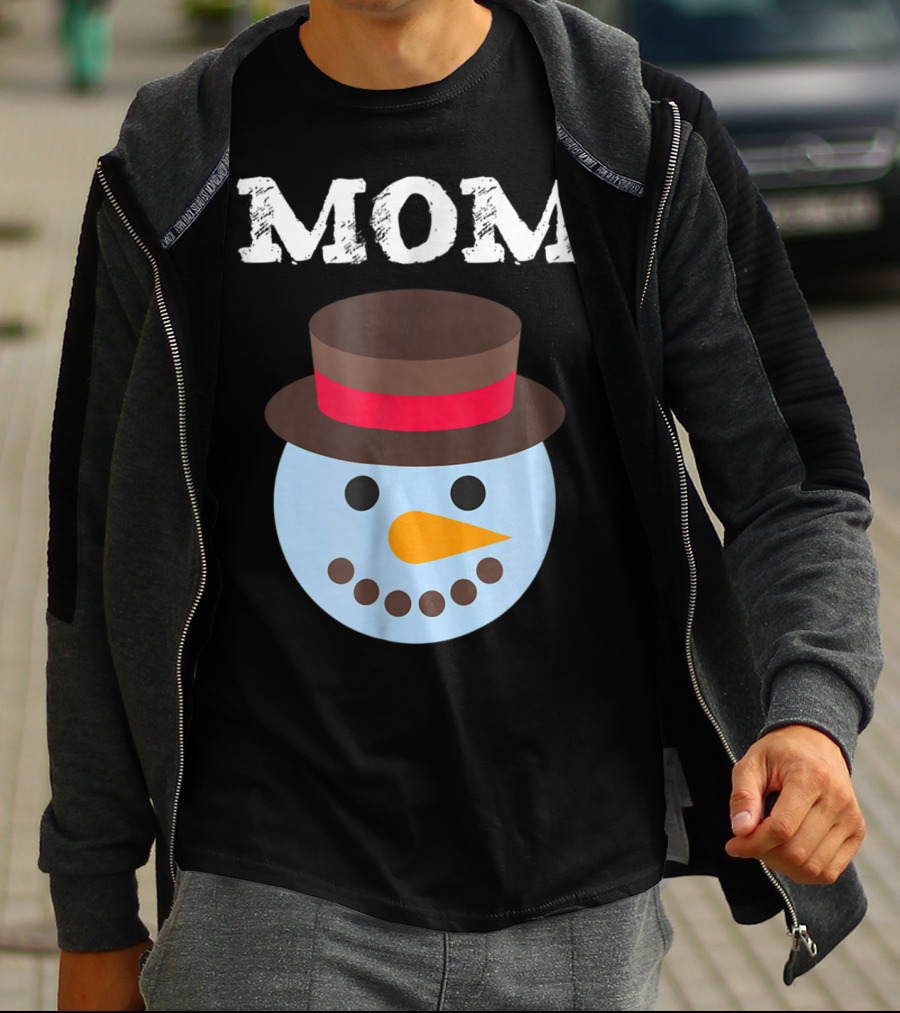 Mom Snowman Fun Family Christmas Matching PJ 30 T-Shirt