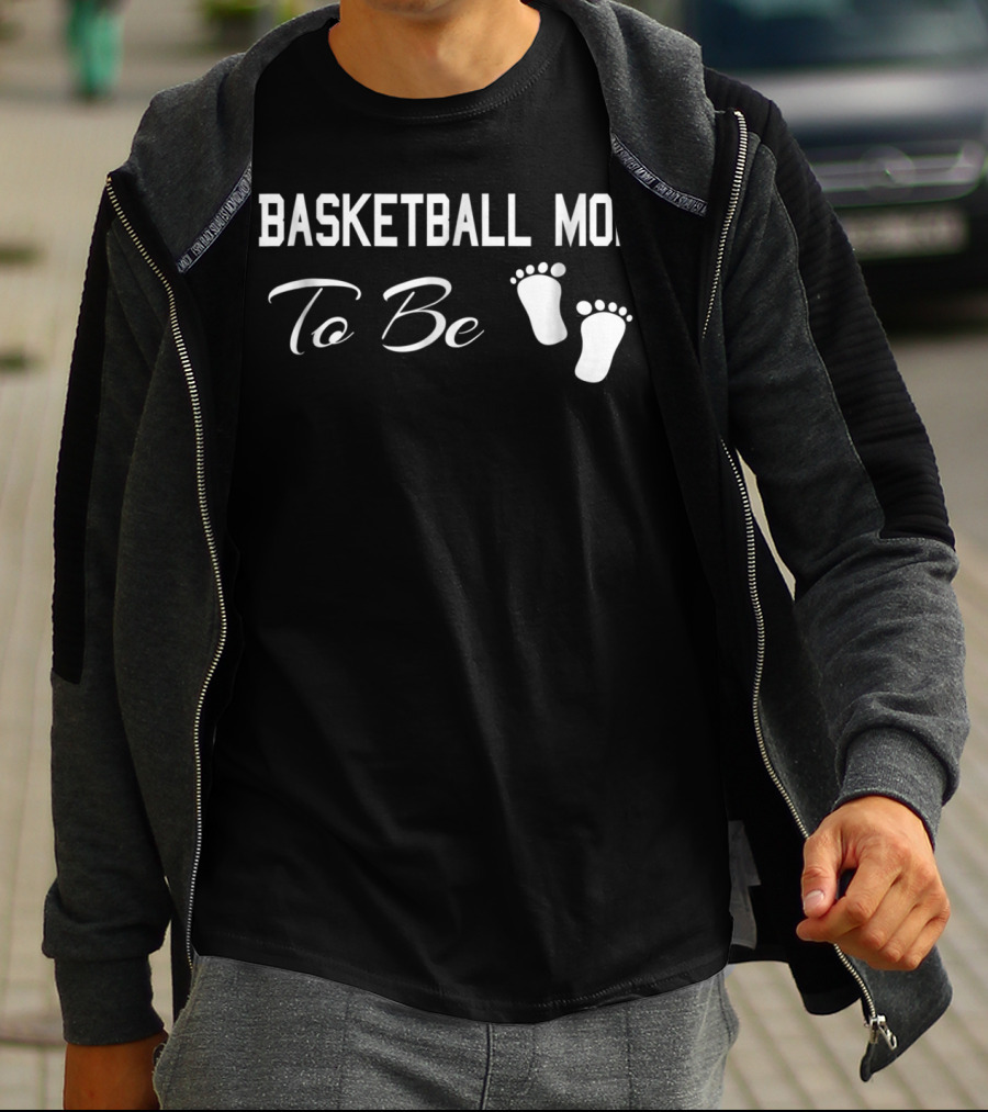 Basketball Mom To Be Pregnant Sports Crazy T-Shirt
