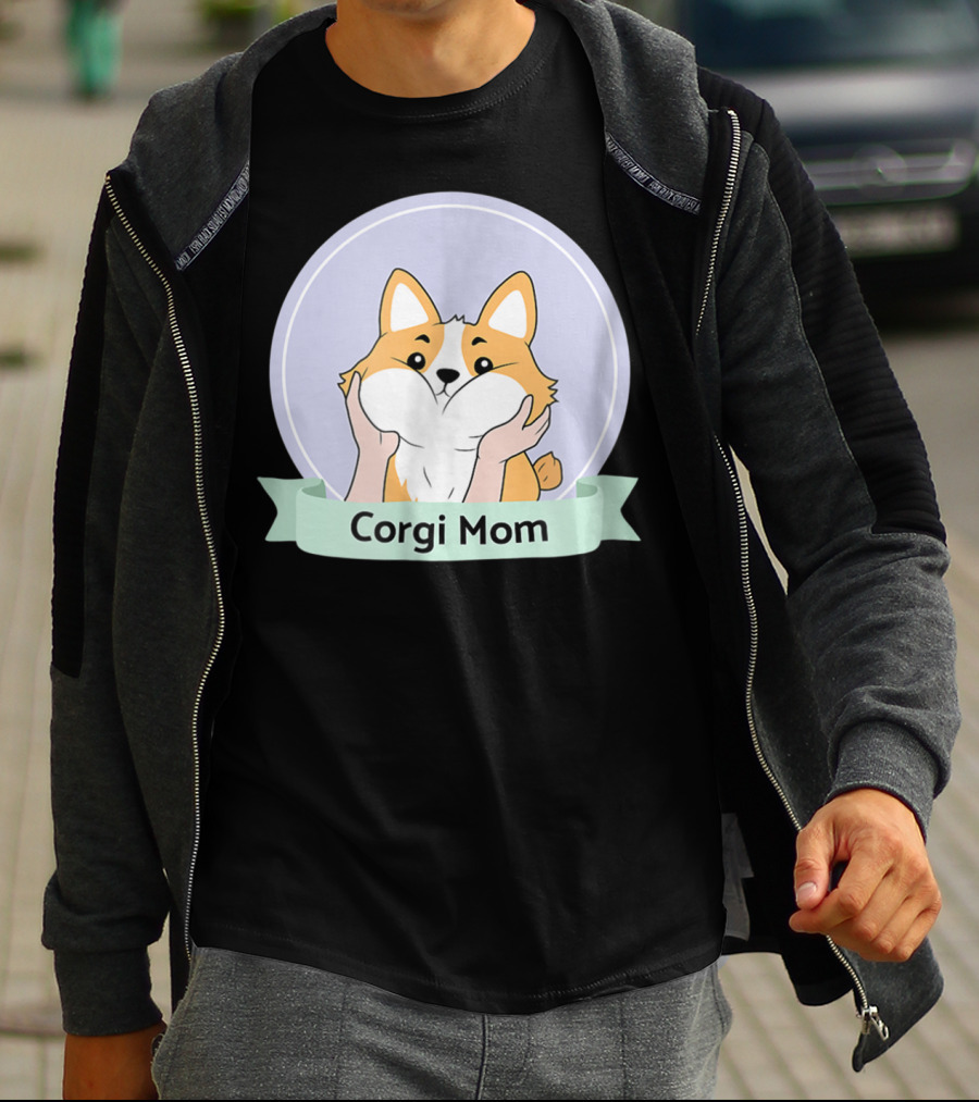 Corgi Mom For Corgi Owners And Dog Lovers T-Shirt