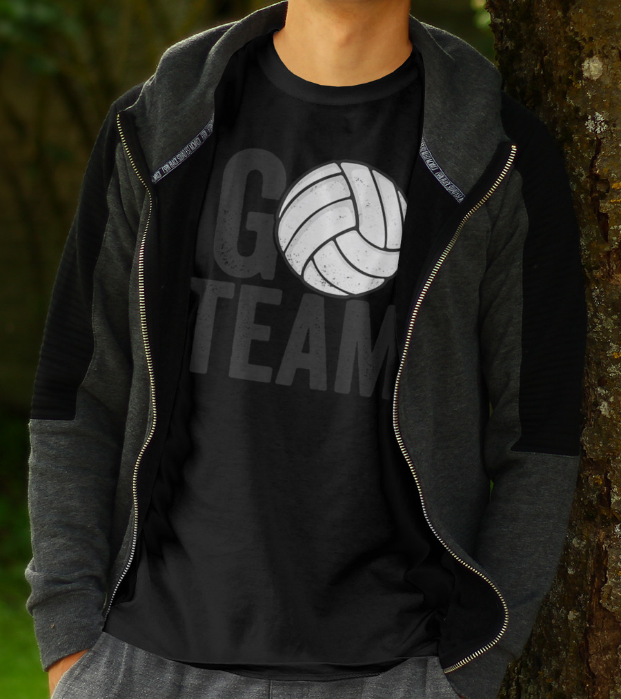 Go Team Volleyball Player Team Coach Family16 Volleyball T-Shirt