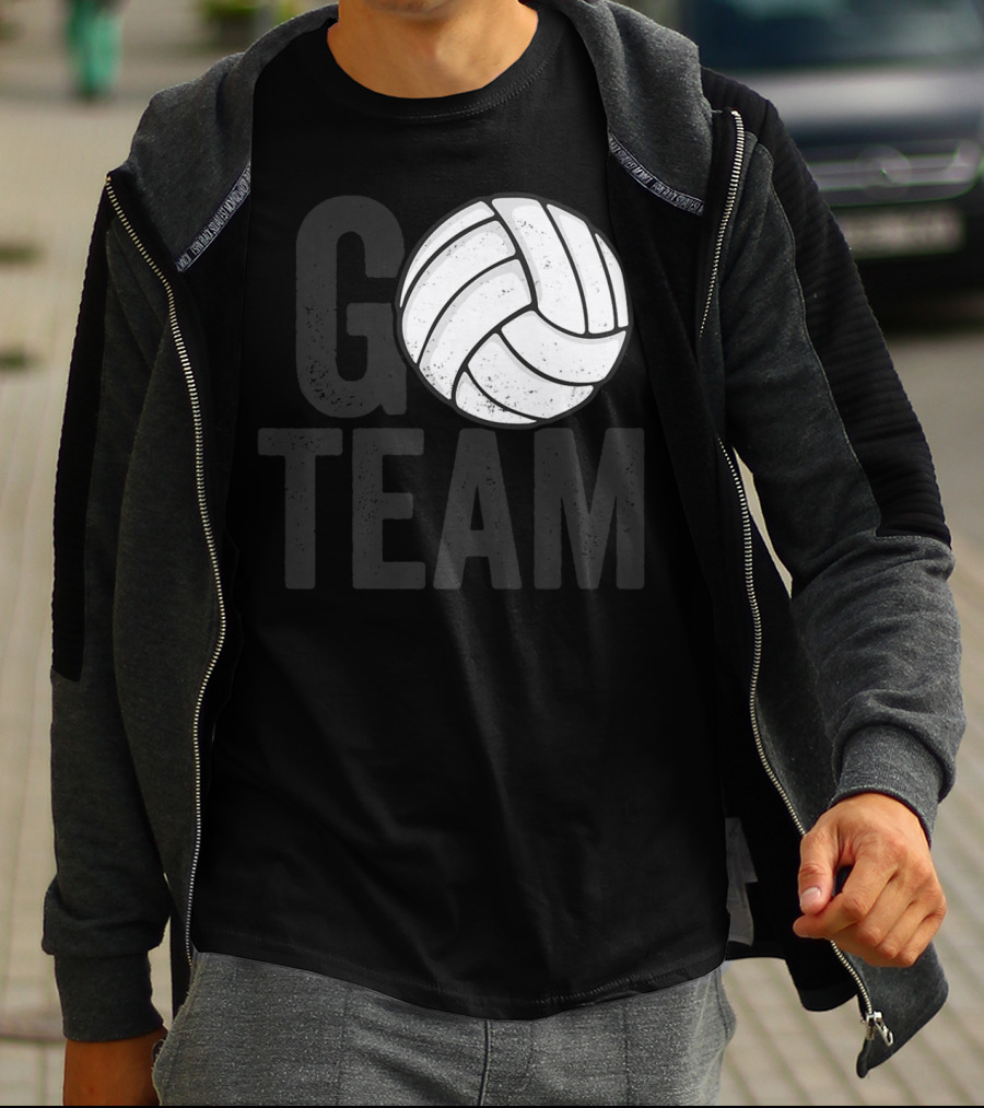 Go Team Volleyball Player Team Coach Family16 Volleyball T-Shirt