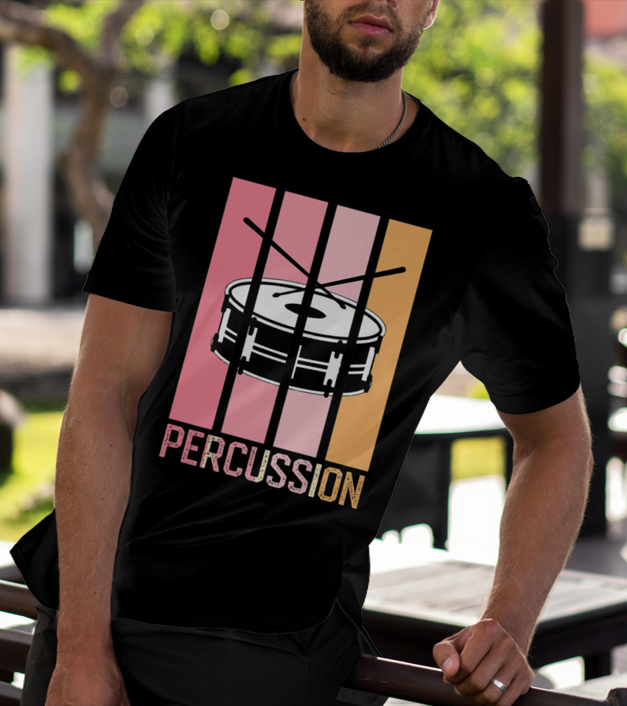 Percussion Drum Band Mom Marching Band School T-Shirt