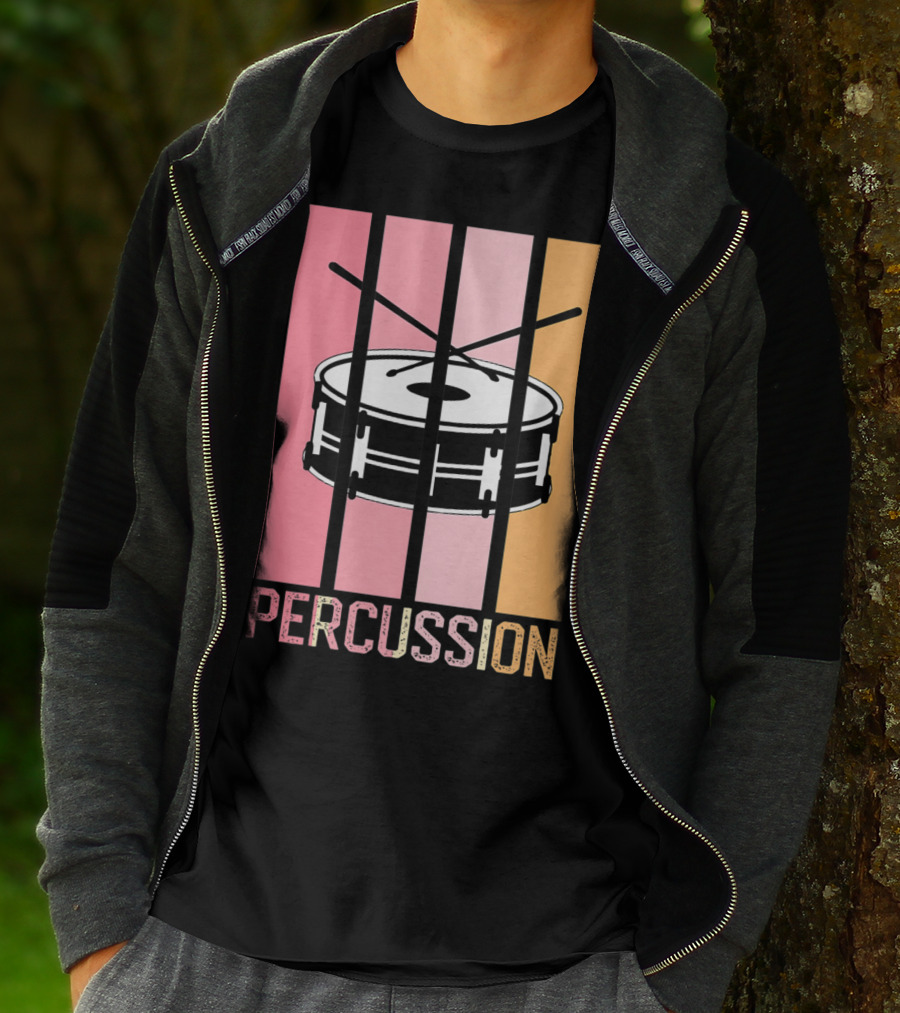Percussion Drum Band Mom Marching Band School T-Shirt