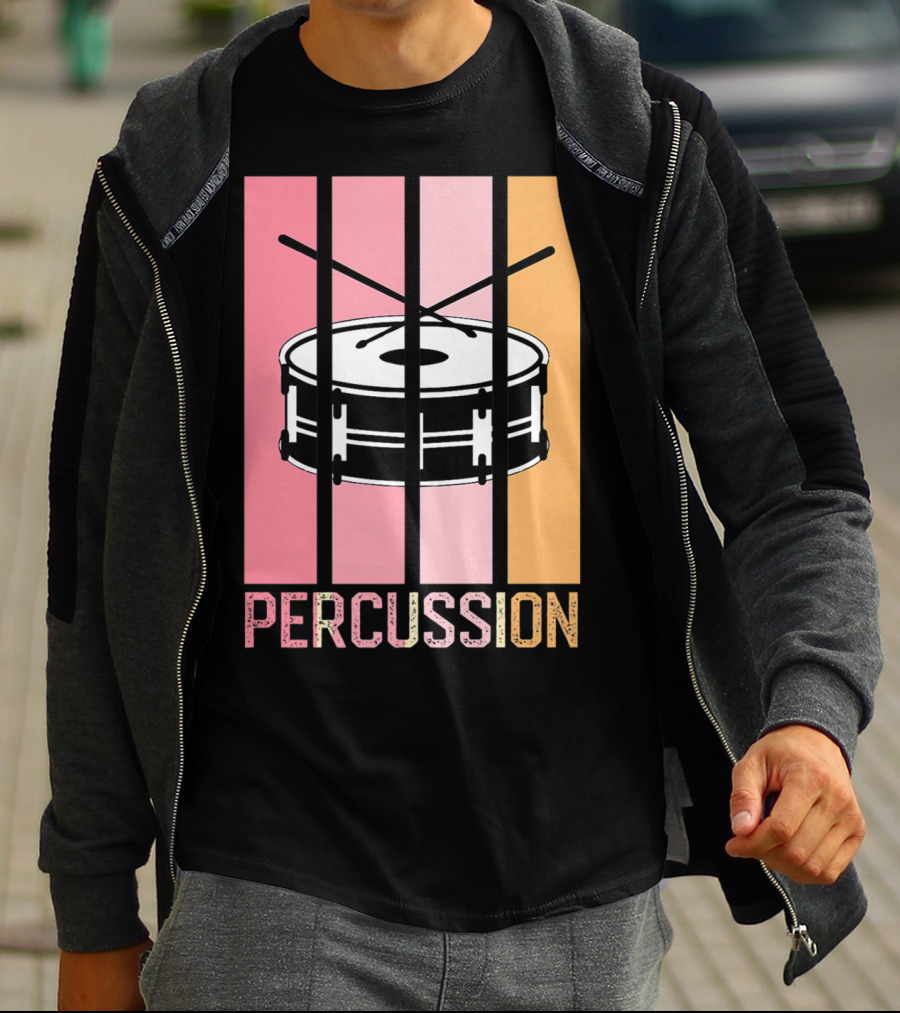 Percussion Drum Band Mom Marching Band School T-Shirt