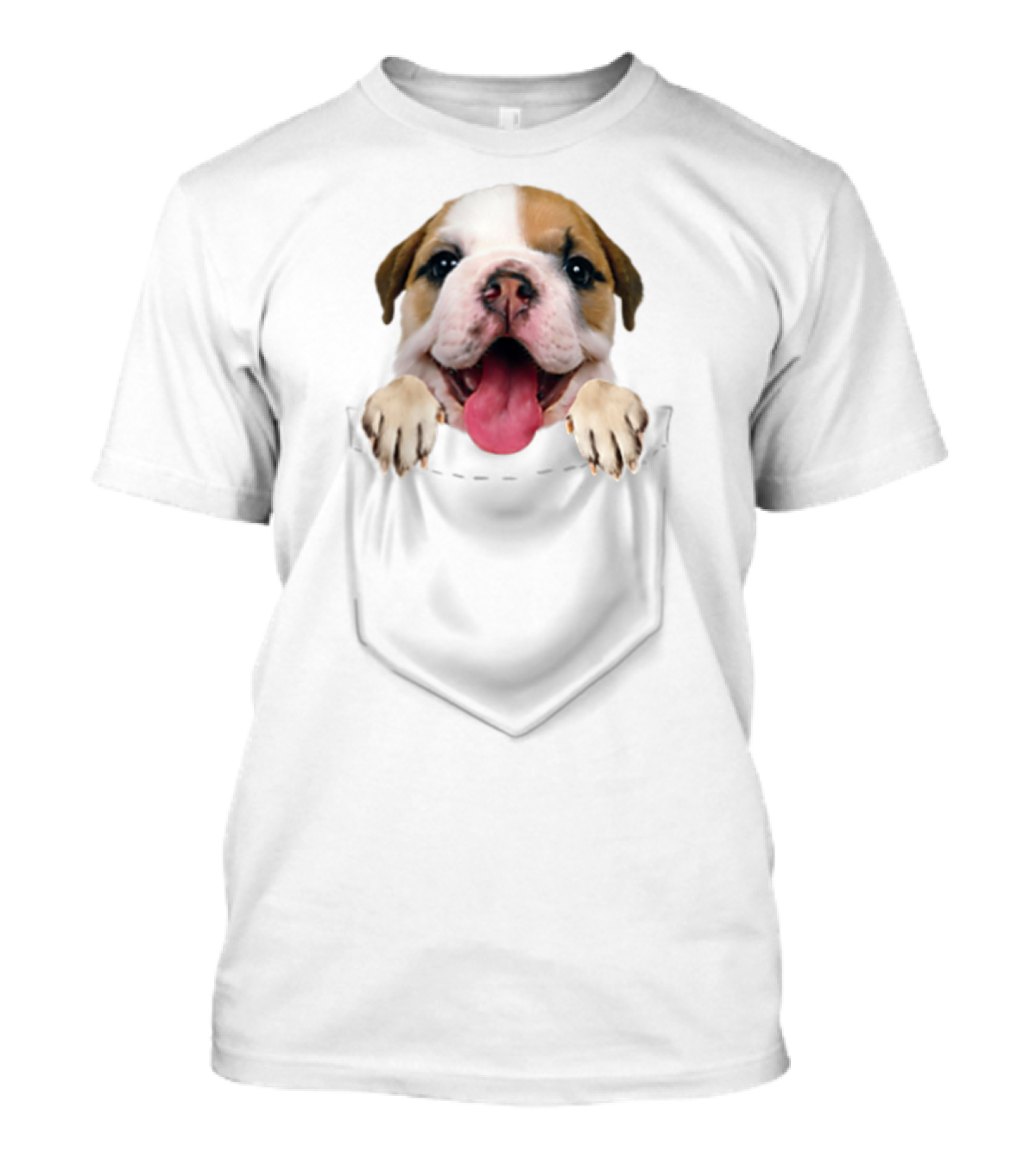 Bulldog In Your Front Pocket Bulldog Mom Loves 75 T-Shirt