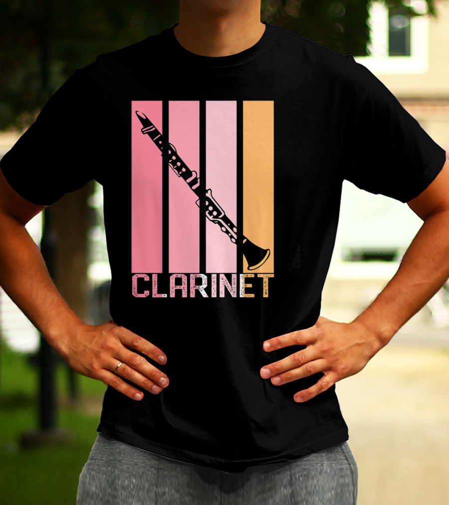 Band Mom Clarinet Marching Band School Clarinet T-Shirt
