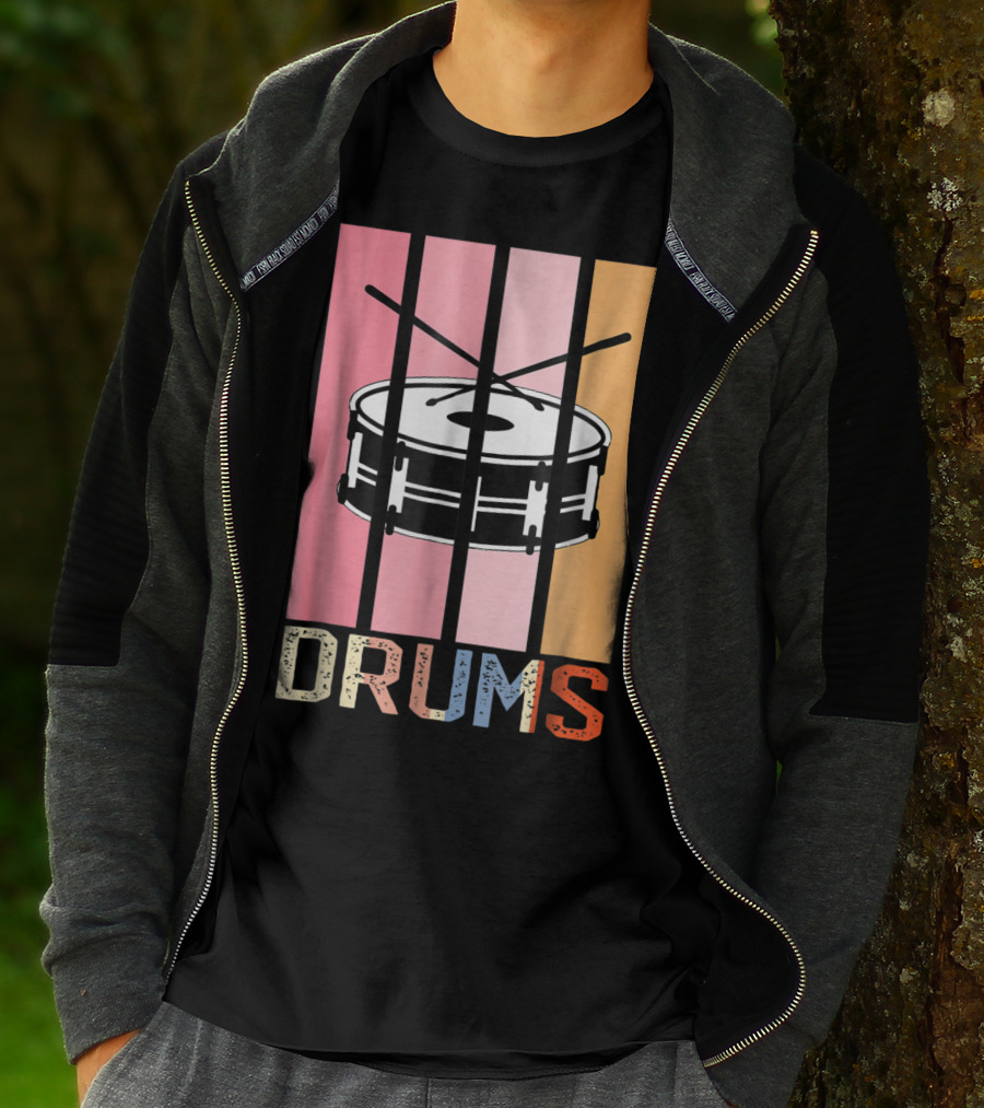 Drum Mom Marching Band High School Drums Drums95 T-Shirt