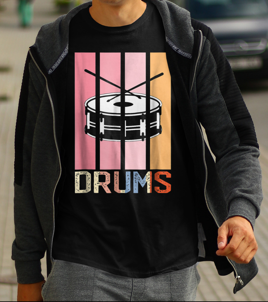 Drum Mom Marching Band High School Drums Drums95 T-Shirt